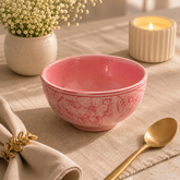 Devnow Hudson Pink Small Bowl – Elegant Floral Tableware Bowl