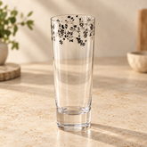 Devnow Mixology Palermo Premium Drinking 6 Glasses | Elegant Floral Glass for Water, Juice & Mocktails