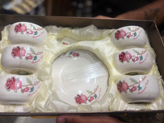 Lemon Tree LT Turin Soup Set 18 Pcs | Elegant Floral Soup & Serving Set