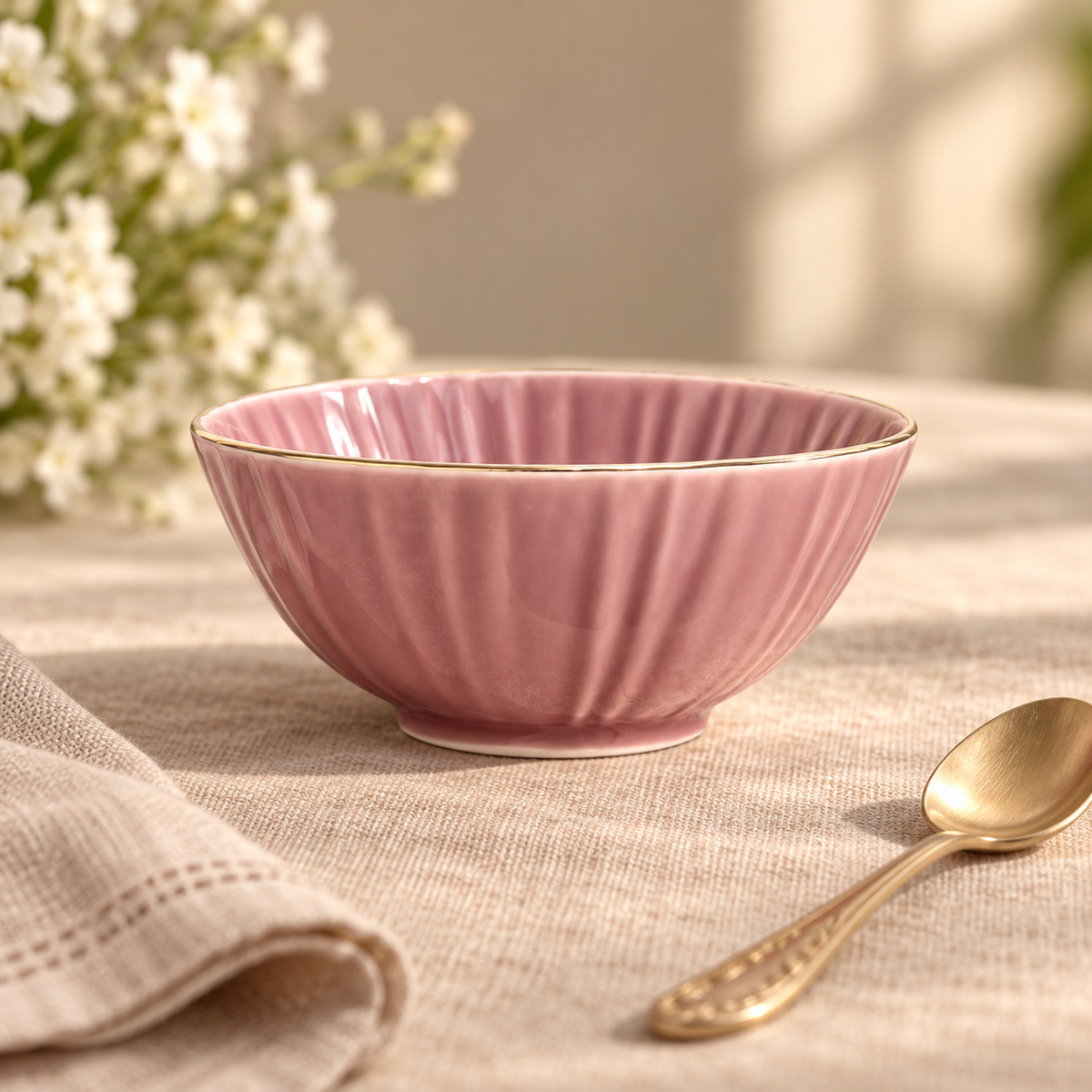 HR Bowl Set Pink 6 Pc | Henniger Premium Bowl Set