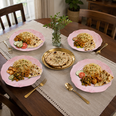 Devnow Hudson Pink Dinner Plate | Elegant Ceramic Dinnerware Plate