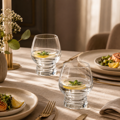 Hi Luxe Nitro Glass | Premium Drinking Glass | Elegant Beverage Glass for Home & Dining