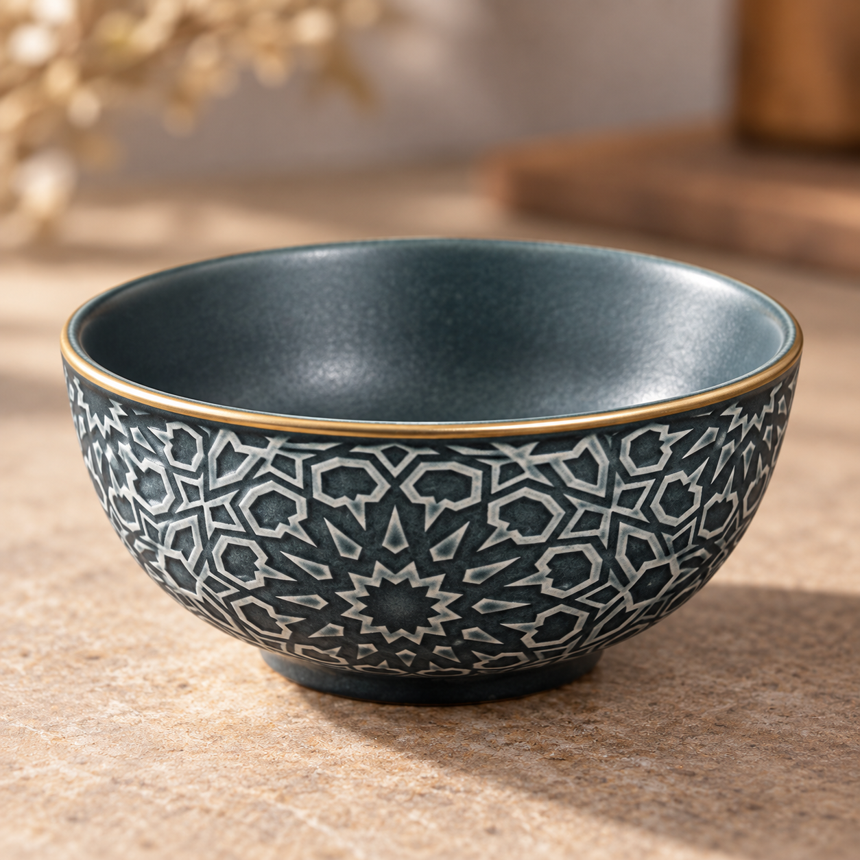Henniger HR Bowl Set Grey 6 Pc | Glass Serving Bowl Set
