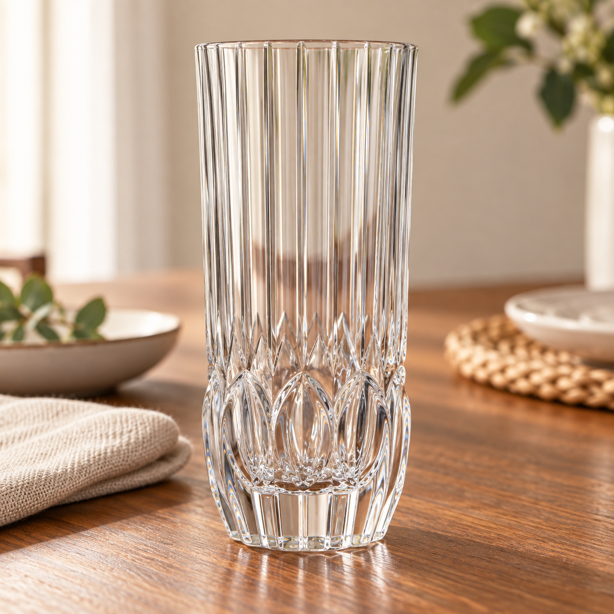 Dublin Santorini 355 Drinking 6 Glasses | Premium Textured Beverage Glass | Elegant Serveware