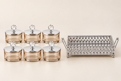 ShineMax S. Iron Candy Jar Set of 6 – Stylish Serveware Set