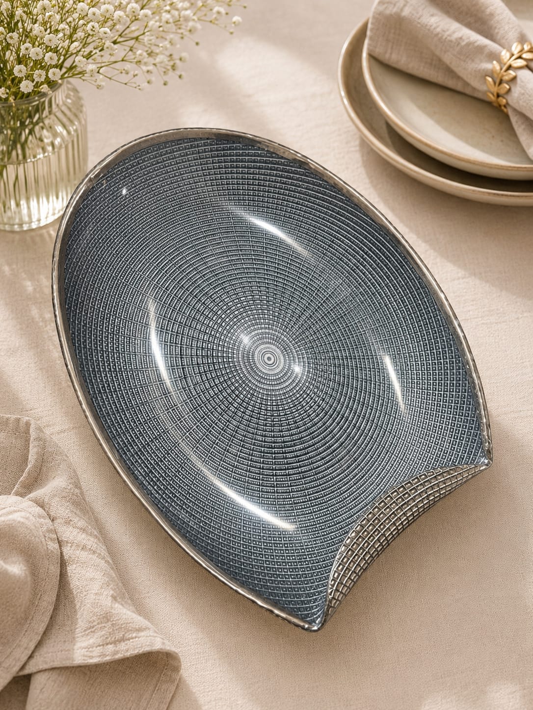 Lemon Tree Platter | Premium Decorative Serving Platter | Elegant Serveware